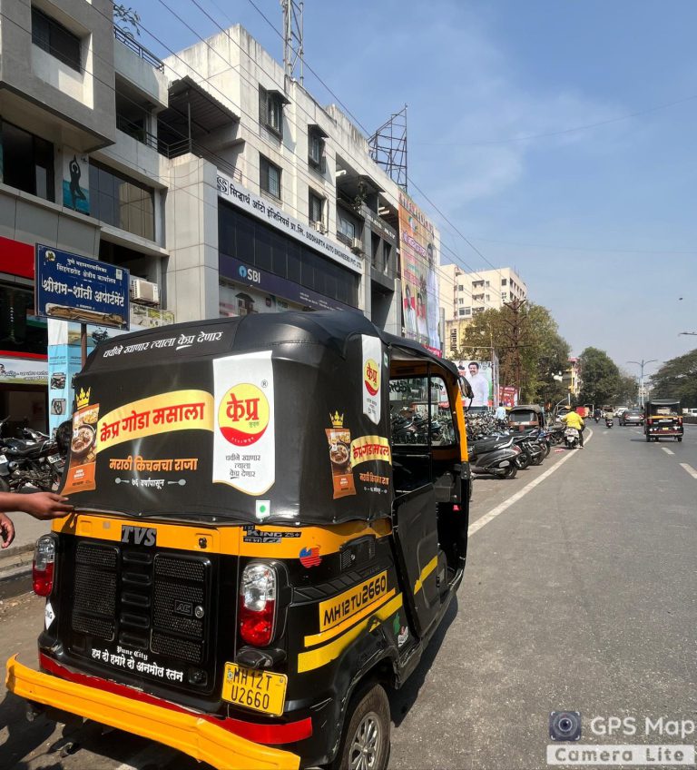 FMCG auto branding, K-Pra Foods ads, transit media India, auto hood campaign, regional food marketing