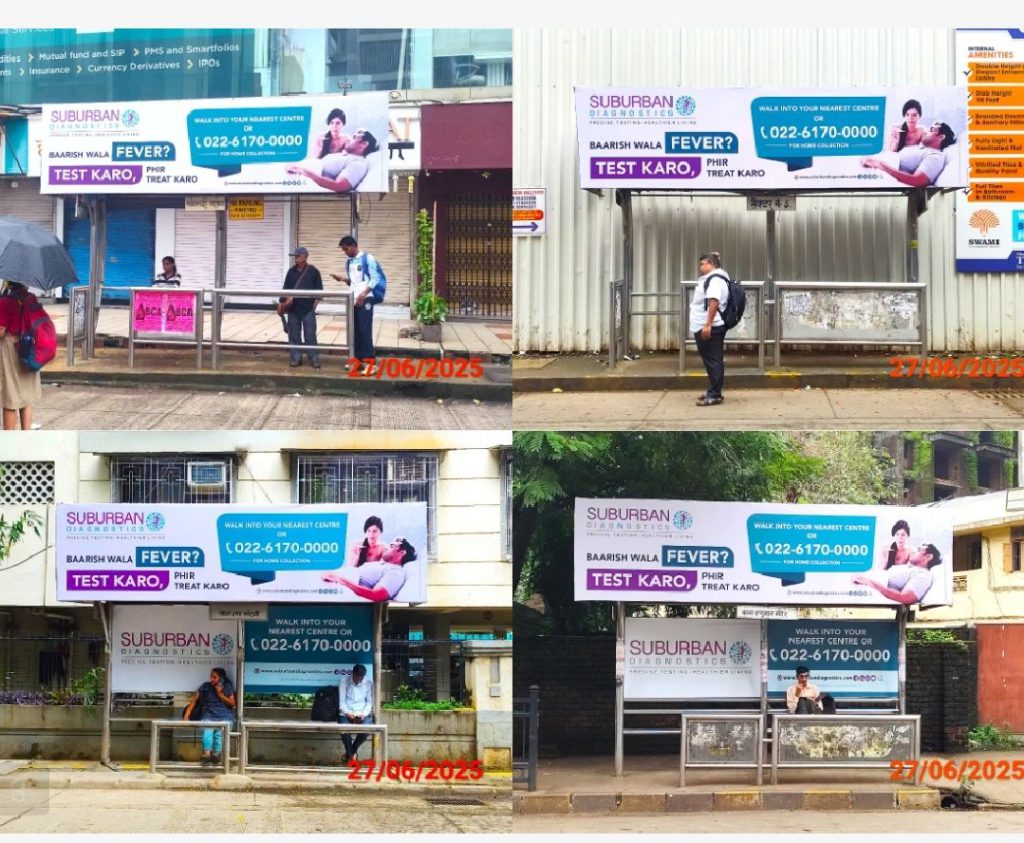 Suburban Diagnostics campaign, fever awareness advertising, OOH advertising Mumbai, healthcare marketing, outdoor media, MyHoardings, Mumbai health campaign
