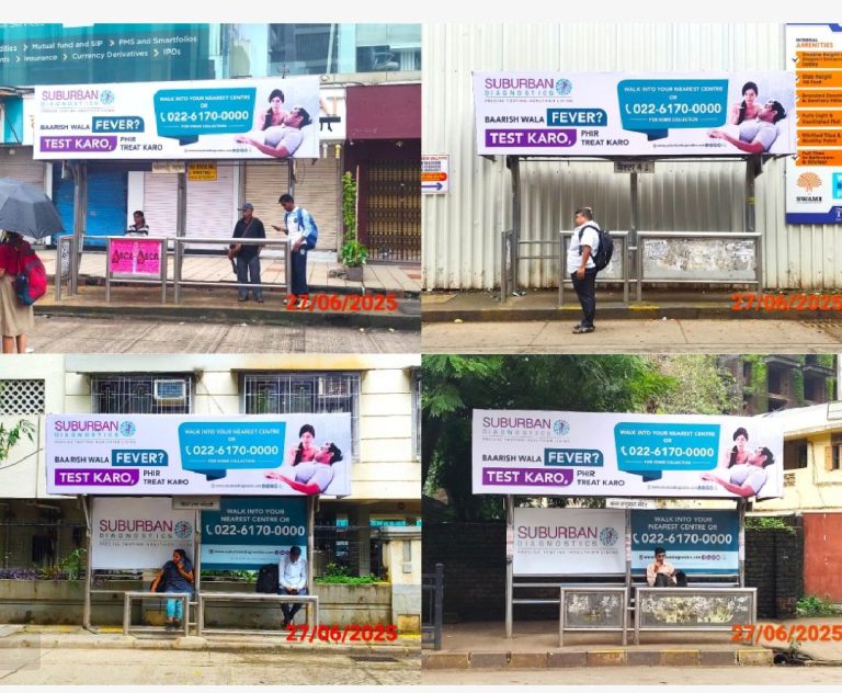 Suburban Diagnostics campaign, fever awareness advertising, OOH advertising Mumbai, healthcare marketing, outdoor media, MyHoardings, Mumbai health campaign