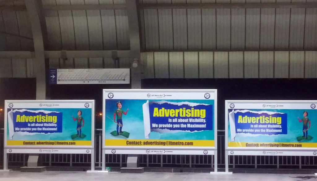 Hyderabad metro branding, metro station ads Hyderabad, HITEC city metro ads, train branding Telangana, MyHoardings, Ameerpet metro advertising, transit media Hyderabad, metro hoardings Hyderabad