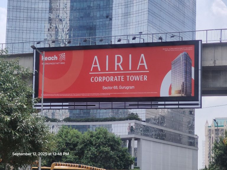 Reach Group boosts brand presence with premium OOH advertising on Golf Course Road in Gurgaon