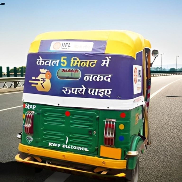 Auto rickshaw advertising