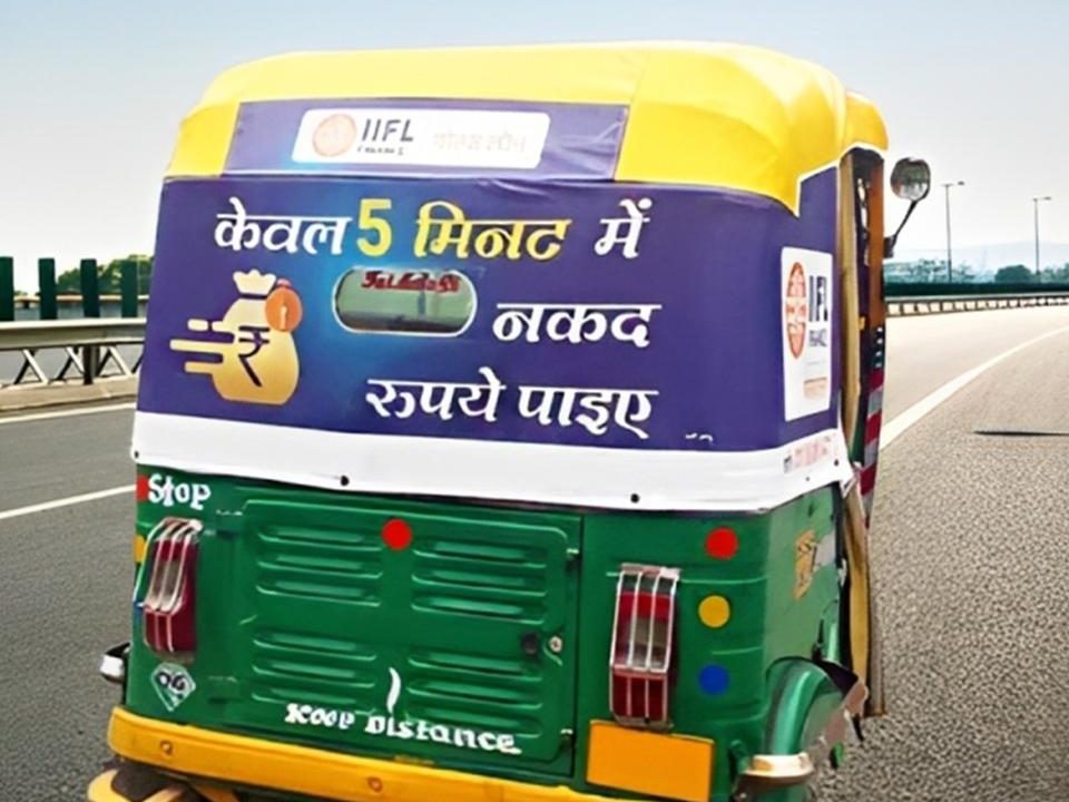 Auto rickshaw advertising