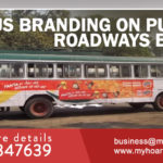 Bus branding in Punjab,Punjab Roadways bus advertisement Branding,Bus advertising