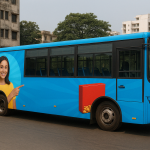bus branding campaign, transit media India, outdoor advertising, bus wrap marketing, moving billboards, MyHoardings, brand promotion