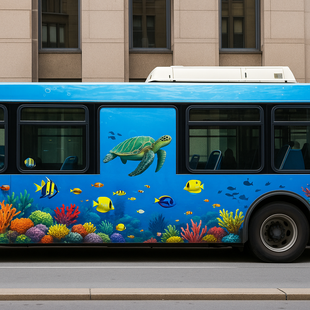 bus branding, bus advertising India, transit media, outdoor advertising, moving billboards, MyHoardings, brand visibility