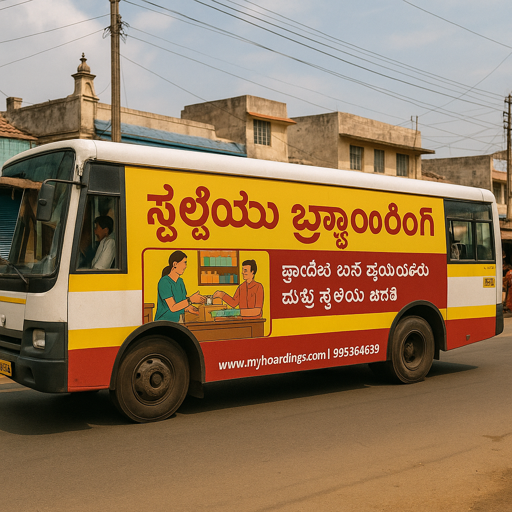 bus advertising, regional branding, local campaigns, transit media India, MyHoardings