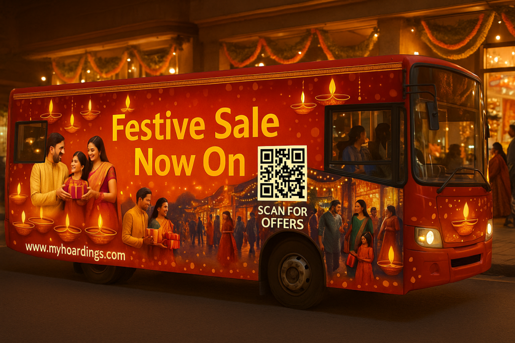 festive advertising, Diwali branding, Eid promotions, bus ad campaigns, MyHoardings