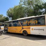 Hyderabad bus advertising, AC bus branding Hyderabad, TSRTC bus wrap, outdoor transit media, premium OOH, MyHoardings, Hyderabad brand promotion