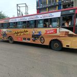 Indore bus advertising, bus wrap Indore, transit media Madhya Pradesh, outdoor branding, moving media ads, MyHoardings, Indore brand promotion