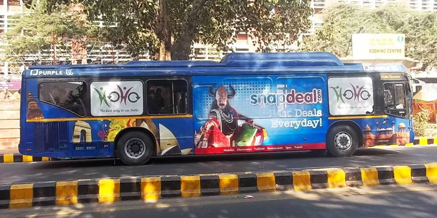Bus branding in Delhi offers mass visibility on DTC and Cluster buses. Advertise smartly across NCR with MyHoardings OOH solutions.