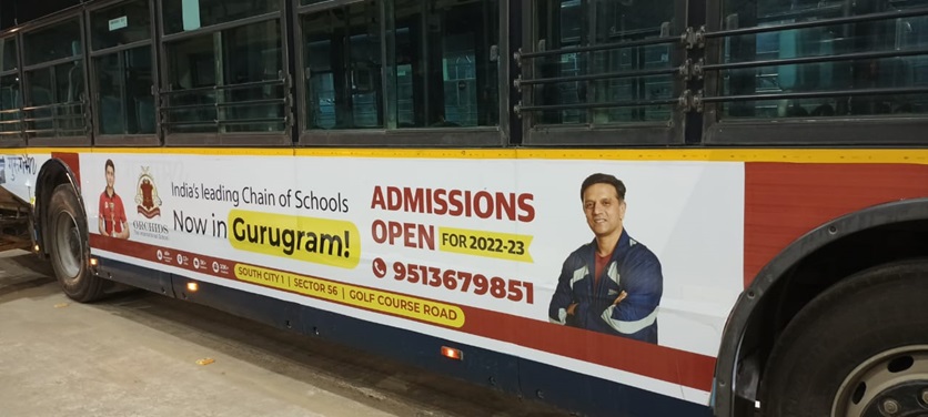 Bus advertising in Gurugram connects brands with office commuters and corporate hubs. Run impactful transit media with MyHoardings.