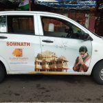Gujarat Tourism’s car wrap ad showcases Somnath’s heritage, blending culture and OOH innovation in India.