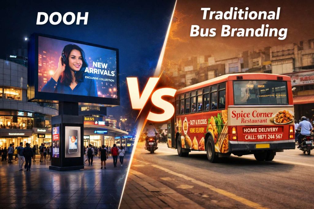 dooh vs bus branding