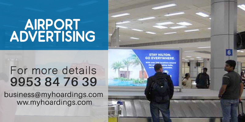 airport conveyor belt advertising, baggage belt branding, airport media India, transit advertising, premium OOH, MyHoardings, brand visibility