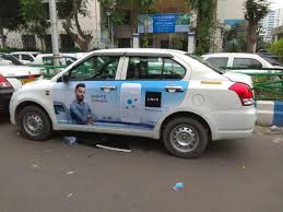 taxi advertising, cab branding, transit media, OOH advertising, mobile ads, MyHoardings, brand visibility