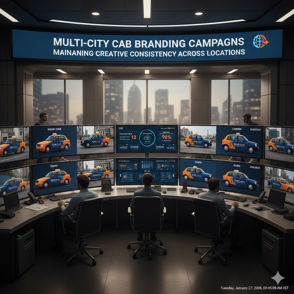 Inside Multi-City Cab Branding Campaigns: Maintaining Creative Consistency Across Locations
